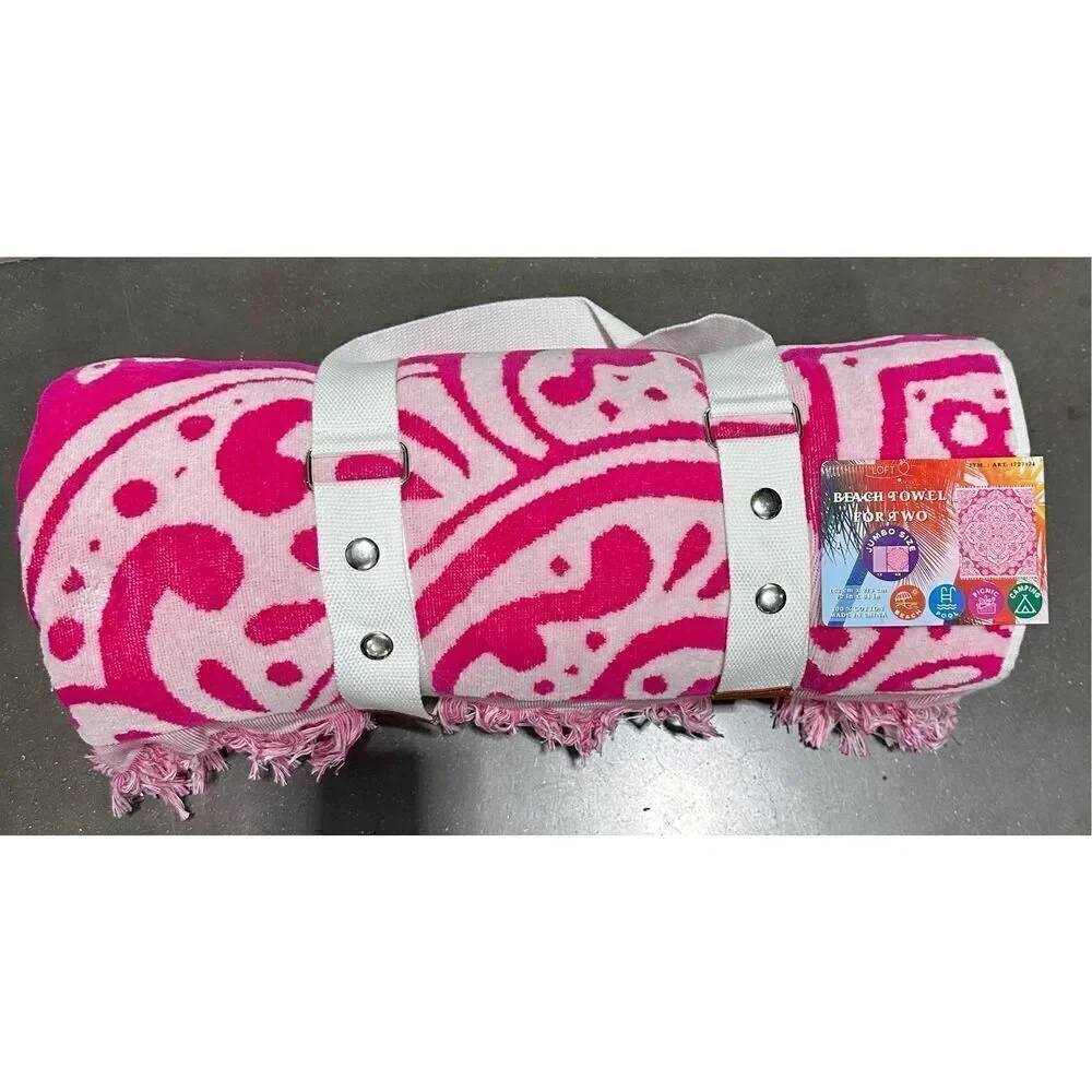 LOFT By Loftex Beach Towel jumbo Size 182cm x 213 cm 72 in x 84 in
